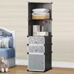 DIY Assembly Corner Storage Portable Cube Cabinet – 5 Cube