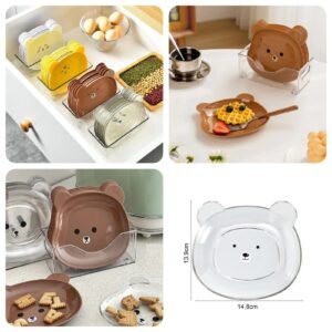 bear snack plate