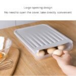 3-row Kitchen Clear Stacked Auto Scrolling Egg Holder Storage Box