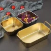 Gold plated snack dish