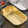 gold snack dish