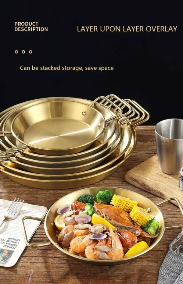 stainless steel sea food plate