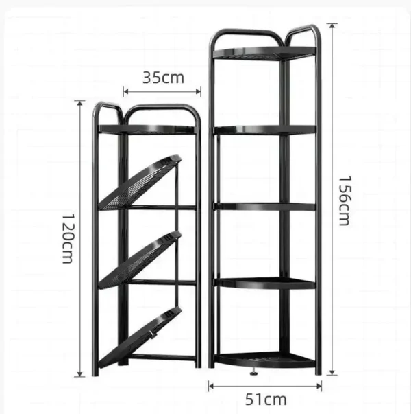 Foldable corner shelf