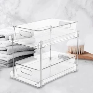 2 & 3 Tier Pull Out Acrylic Under Sink Organizer